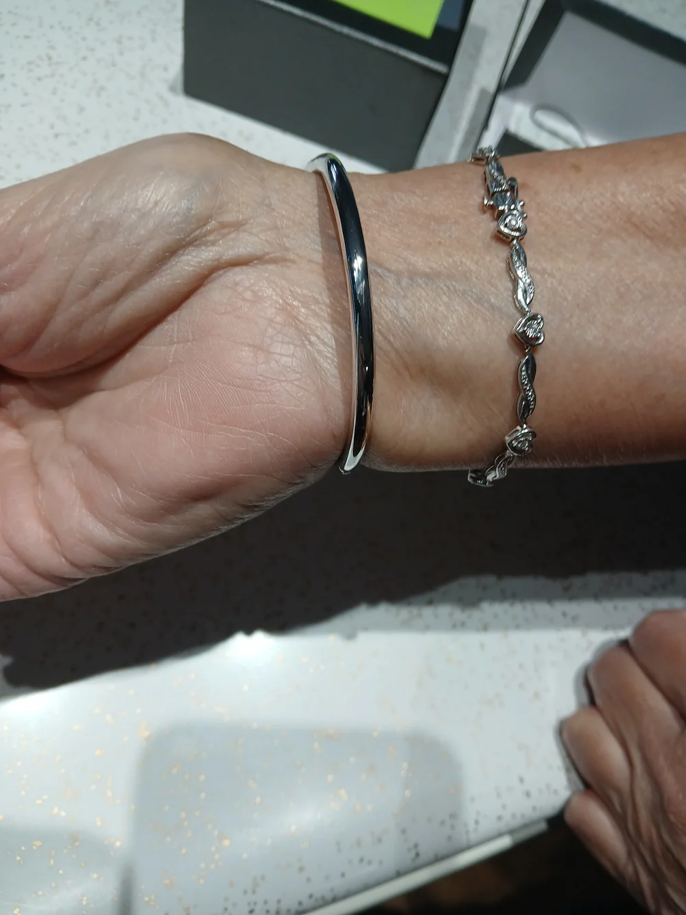 Kate Spade Silver Saliors Knot Hinged Bangle New York - Picture 4 of 5
